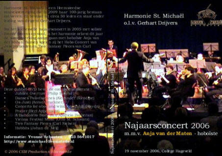 Cover van de dubbel-DVD van het najaarsconcert van harmonie orkest St. Michaël
